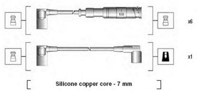 MAGNETI MARELLI 941115110655 -  Комплект проводов зажигания